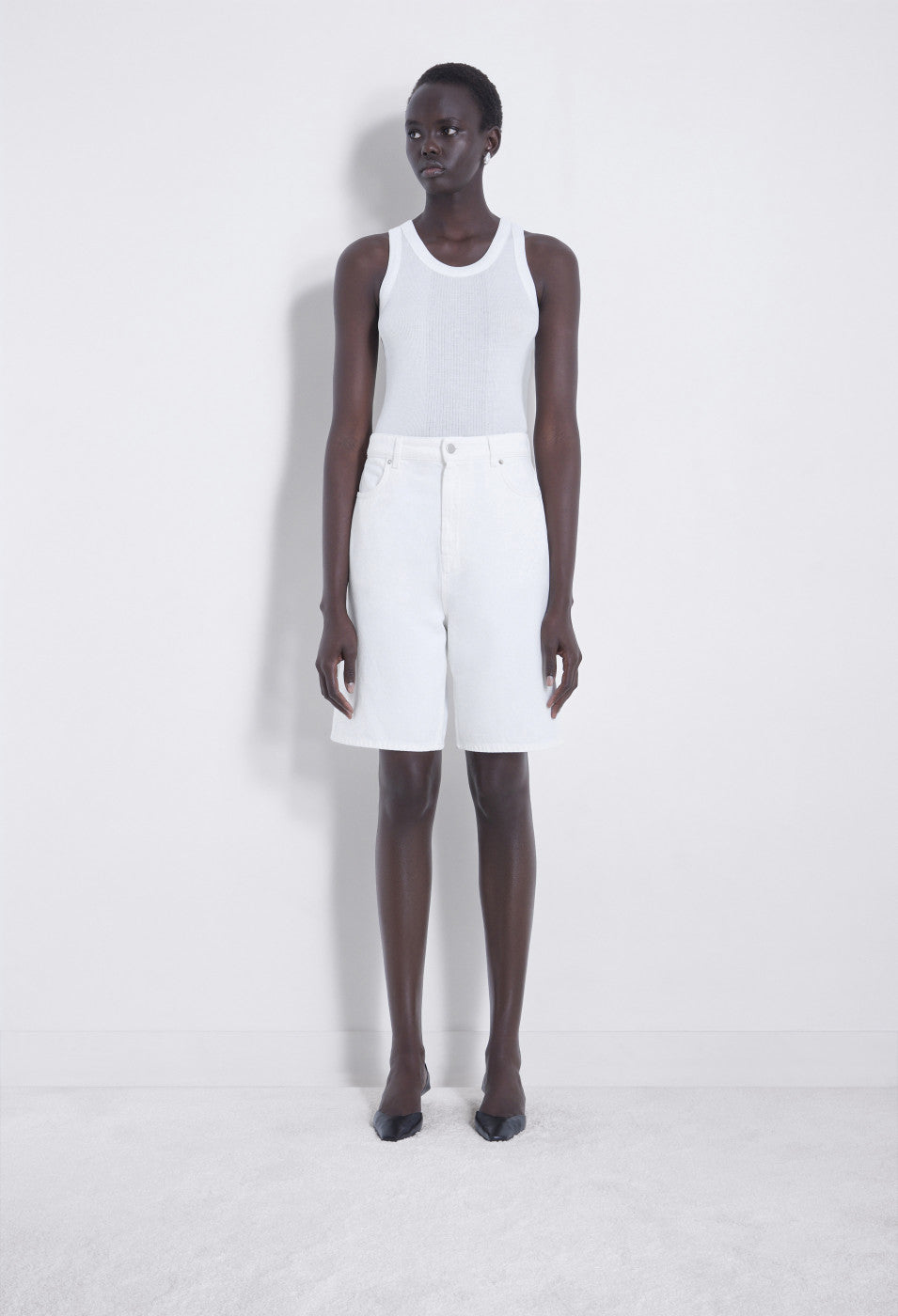 ISU DENIM SHORT WHITE