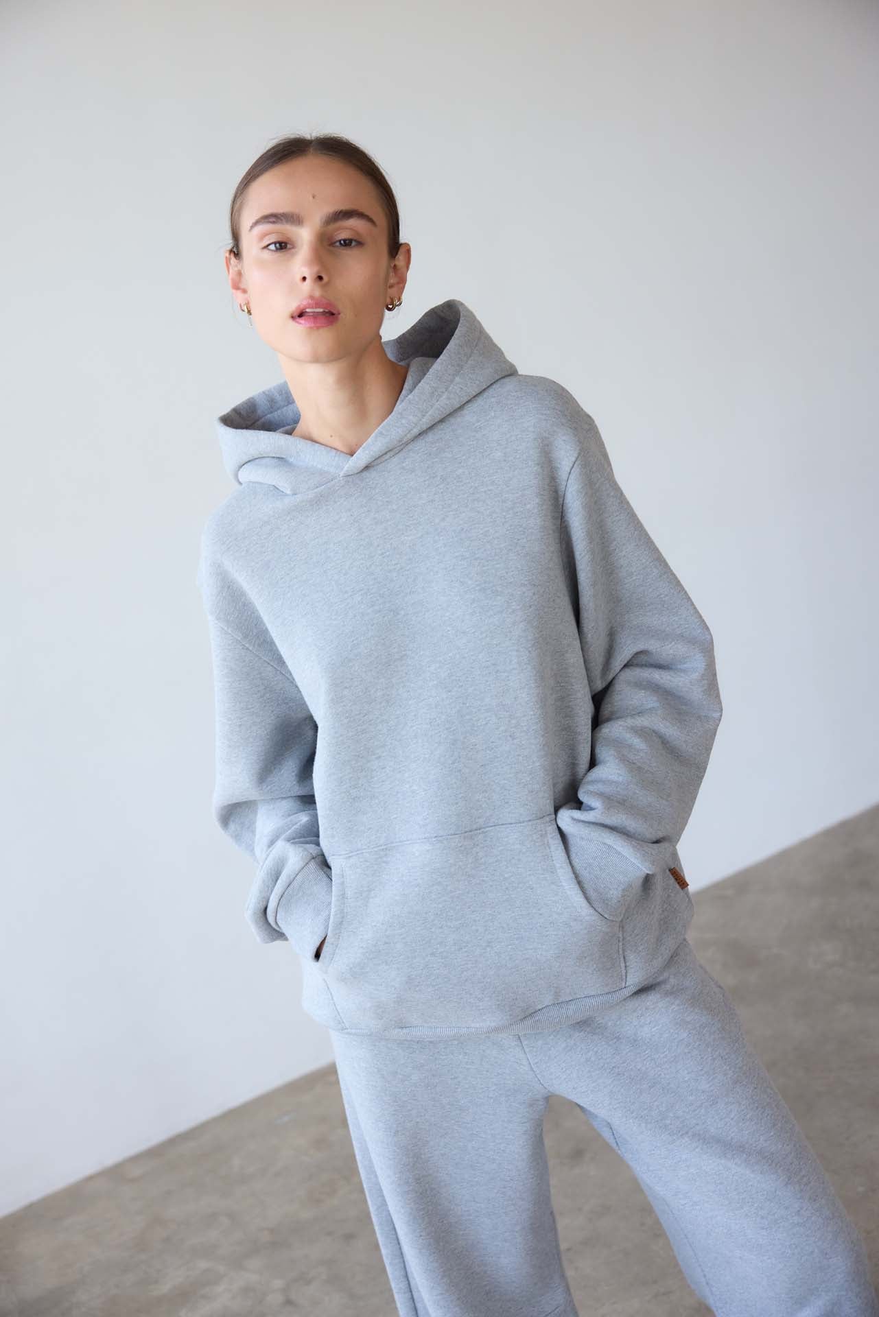 The Pullover Hoodie in Heather Grey Regular price