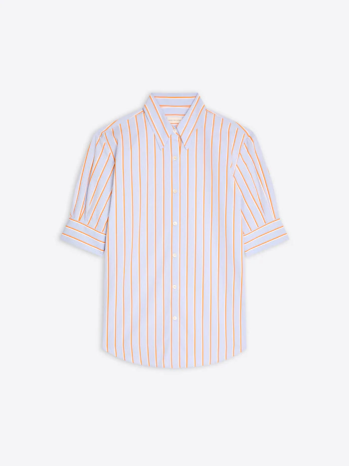 Cuffed cotton shirt