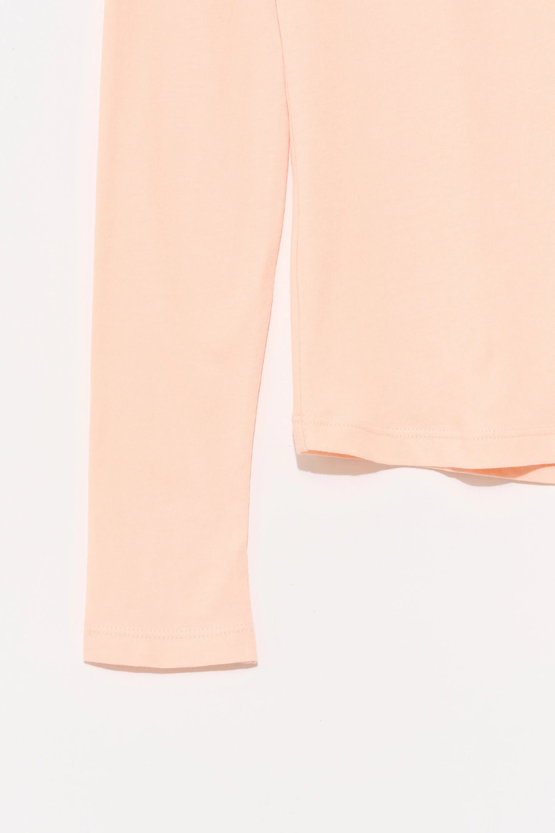 Long Sleeve Shirttail in Pink Mist